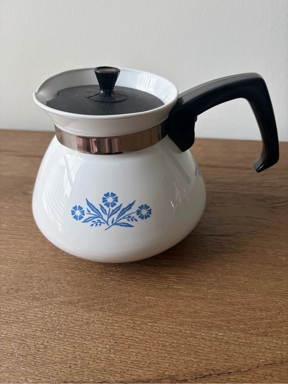 Corning Ware blue cornflower stovetop teapot